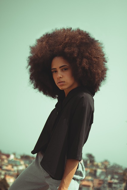 woman, model, afro